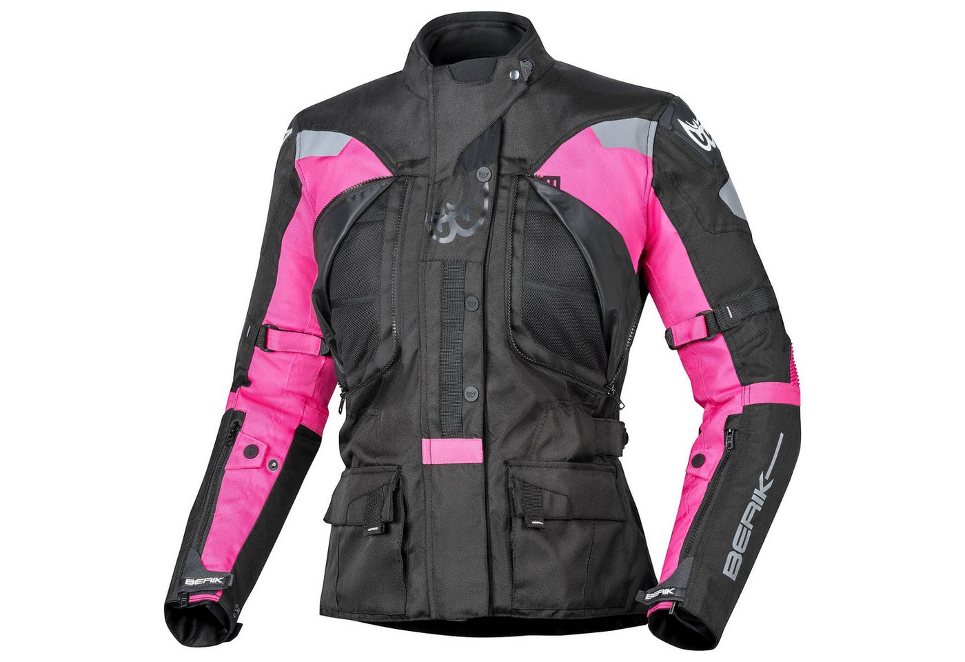 Berik Motorradjacke Furmia wasserdichte Damen Motorrad Textiljacke Verbindungsreißverschluss,Ellenbogenprotektoren enthalten,herausn Bild 3