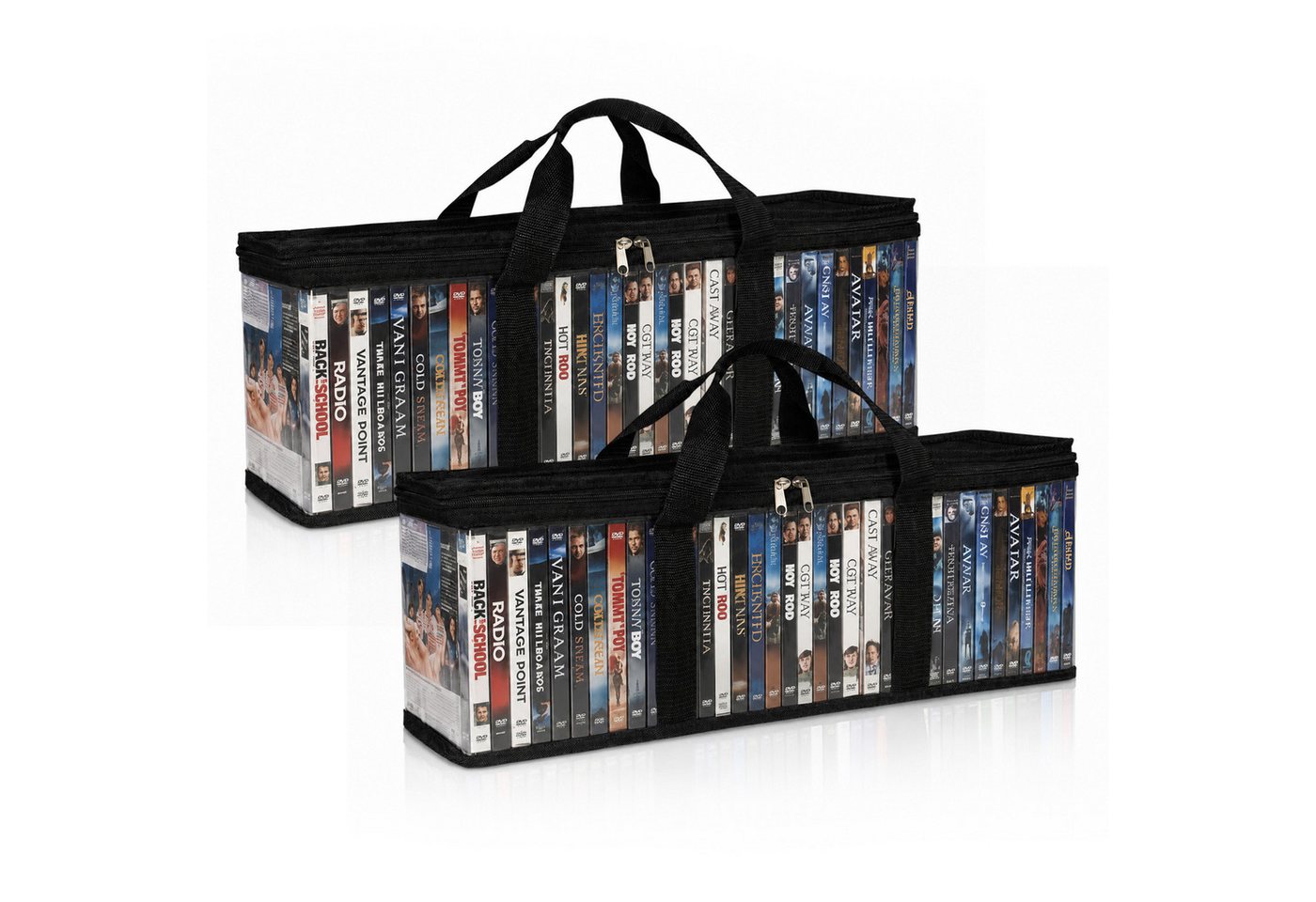 Youyijia Aufbewahrungstasche DVD Aufbewahrungstasche mit Griff CD Organizer Box für Spiele Bild 2