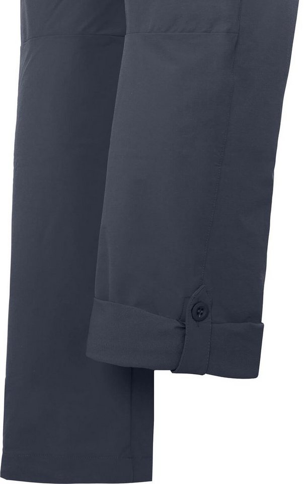 Bergson Outdoorhose VIDAA COMFORT Damen Wanderhose, leicht, elastisch, Normalgrößen, grau/blau