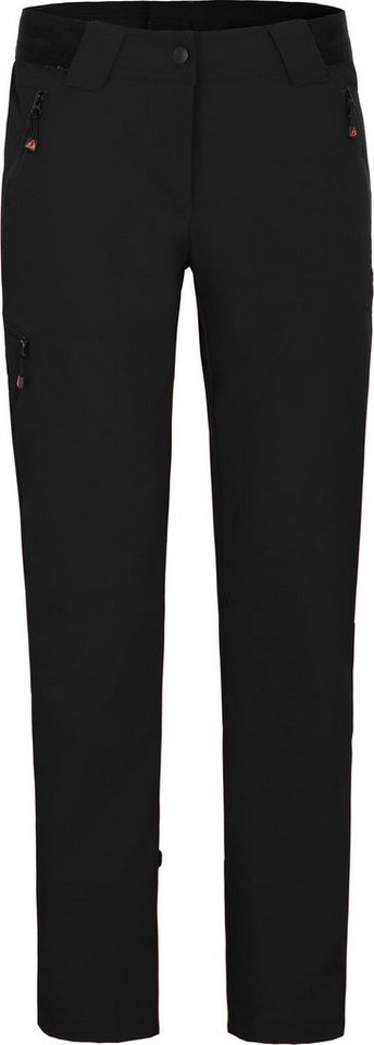 Bergson Outdoorhose VIDAA COMFORT Damen Wanderhose, leicht, elastisch, Langgrößen, schwarz