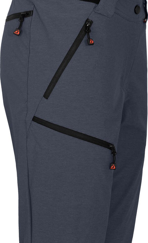 Bergson Outdoorhose PORI Bermuda Damen Wandershorts, robust, elastisch, Normalgrößen, grau/blau Bild 3