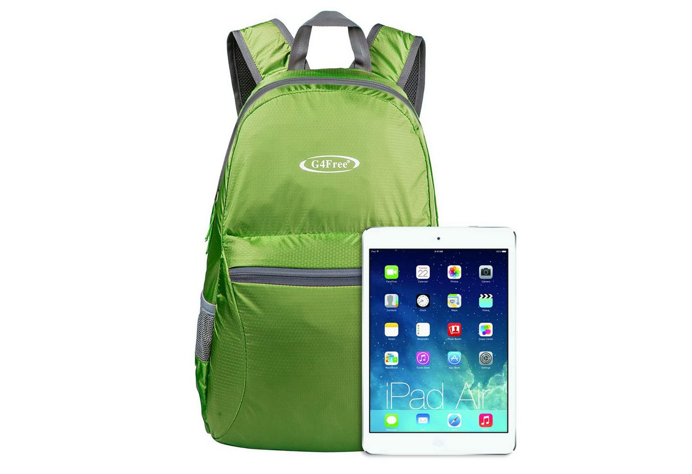 G4Free Trekkingrucksack 20L Trekkingrucksack Reiserucksack Minirucksack Daypack Faltbar, Freizeitrucksack Packsack Tagesrucksack Wanderrucksack Wasserabweisend Bild 3
