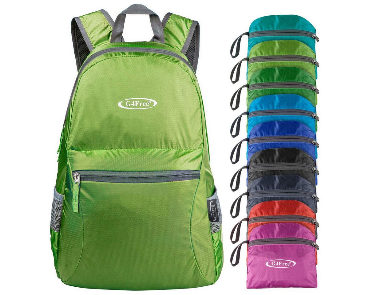G4Free Trekkingrucksack 20L Trekkingrucksack Reiserucksack Minirucksack Daypack Faltbar, Freizeitrucksack Packsack Tagesrucksack Wanderrucksack Wasserabweisend Bild 5