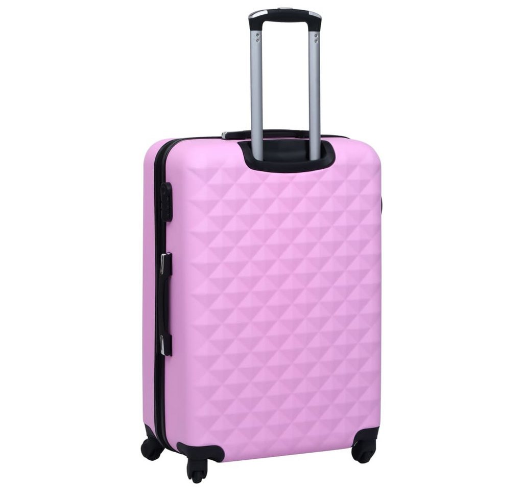 vidaXL Trolleyset Hartschalen-Trolley-Set 2 Stk. Rosa ABS, (1 tlg) Bild 2
