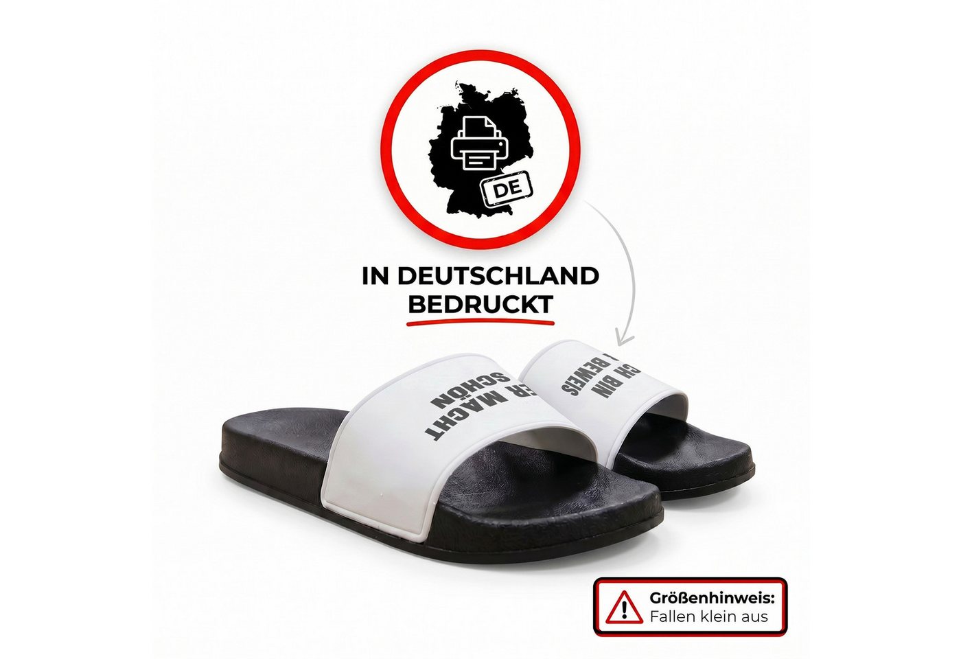 22Feels Geschenk Väter Badelatschen Herren lustig Bier Spruch Sommer Urlaub Badepantolette IN DEUTSCHLAND BEDRUCKT