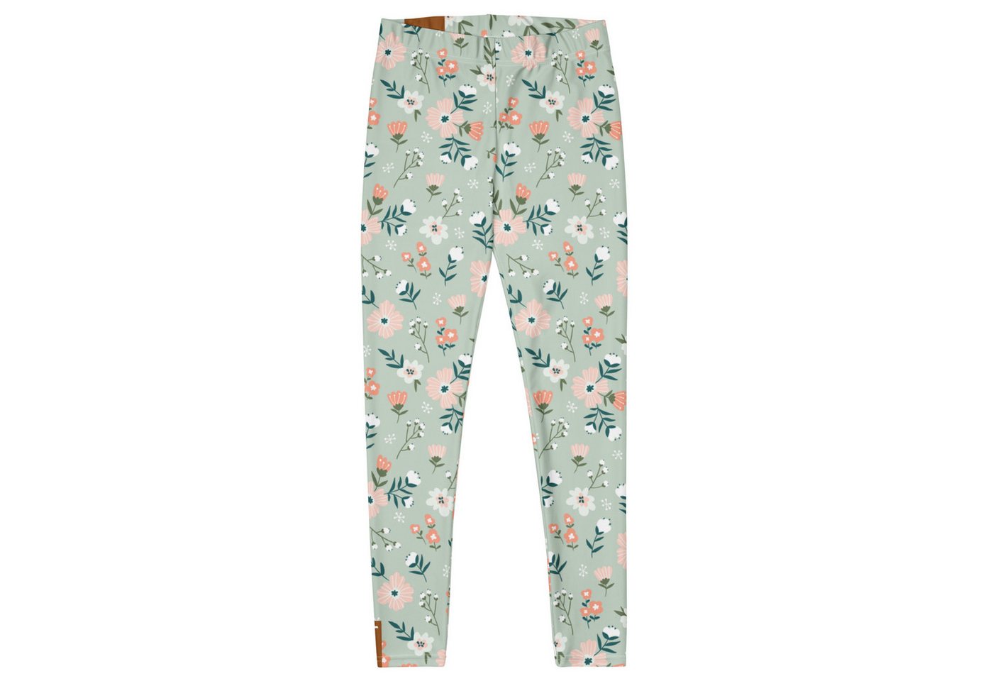 DECALVIBES Funktionsleggings Damen Leggings Basic Happy Flowers Meadow Blickdicht, 4-Wege-Stretch, elastischer Bund, weiches Material Bild 3
