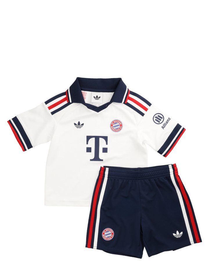adidas Performance Fußballtrikot FC Bayern München, Mini Kit Trikot Away 26-27, Kinder, Weiß Bild 2