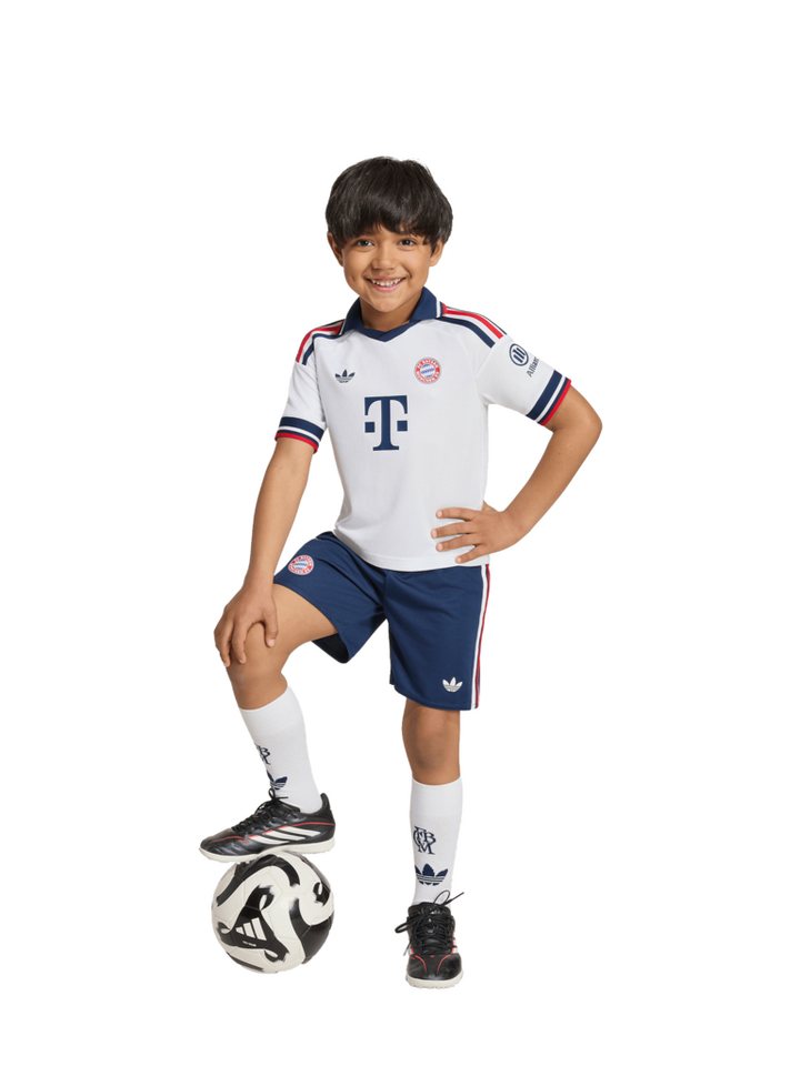 adidas Performance Fußballtrikot FC Bayern München, Mini Kit Trikot Away 26-27, Kinder, Weiß Bild 4