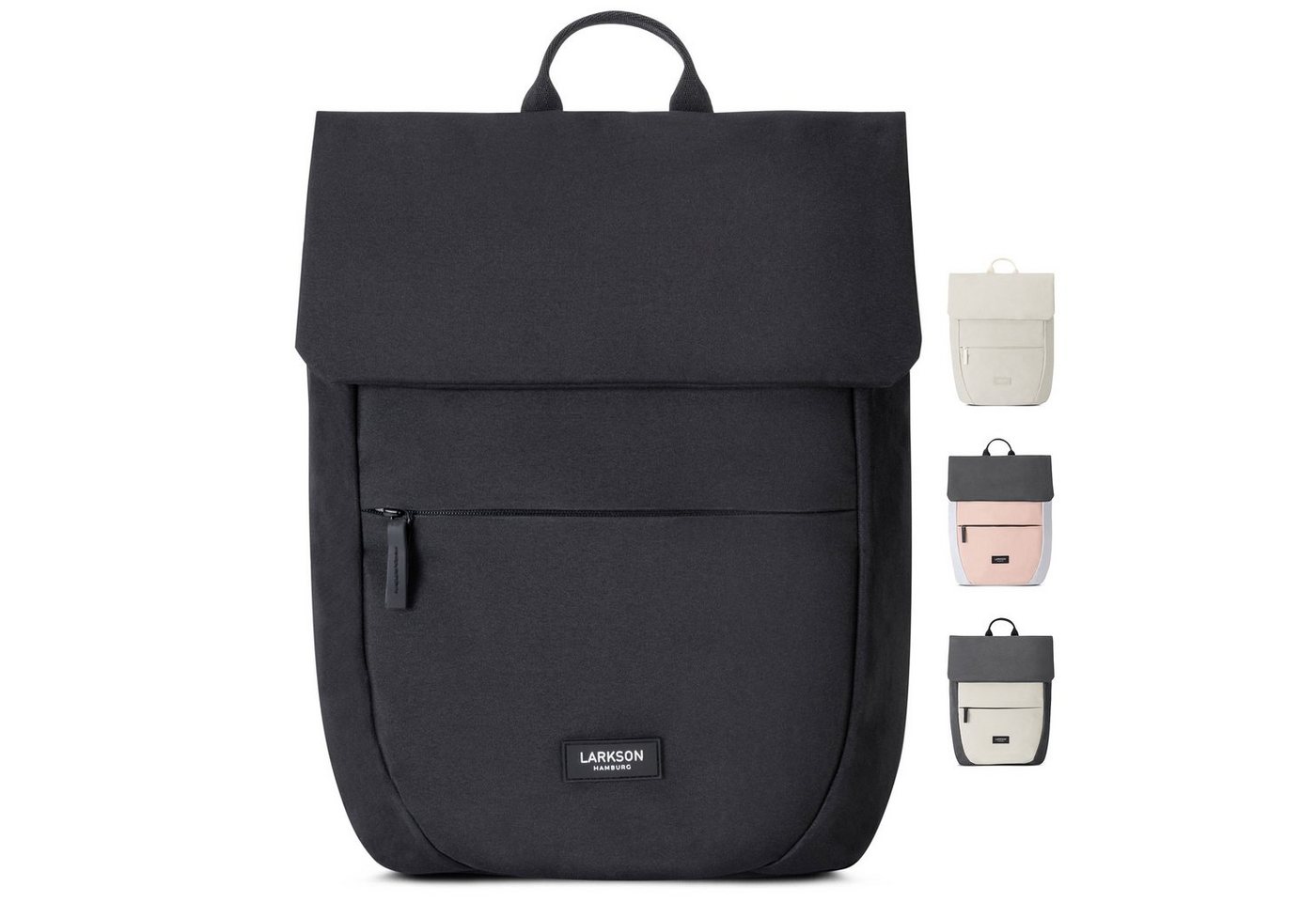LARKSON Cityrucksack Ronja Laptop Rucksack Damen Herren Klein Elegant (1-tlg), Magnetverschluss, Laptopfach, Wasserabweisend Bild 5