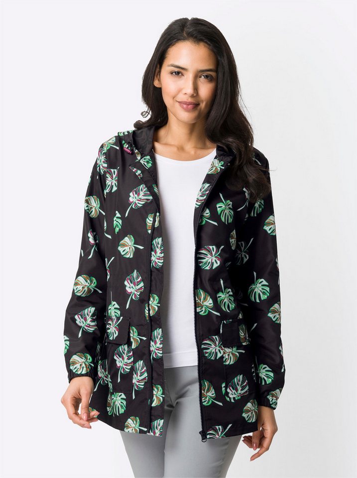Sieh an! Trainingsjacke Regenjacke Langarm Länge ca. 76 cm