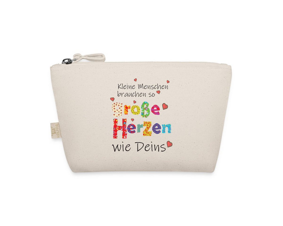 Spreadshirt Kosmetiktasche Große Herzen Abschiedsgeschenk Erzieherin Lehrerin Täschchen (1-tlg) Bild 4