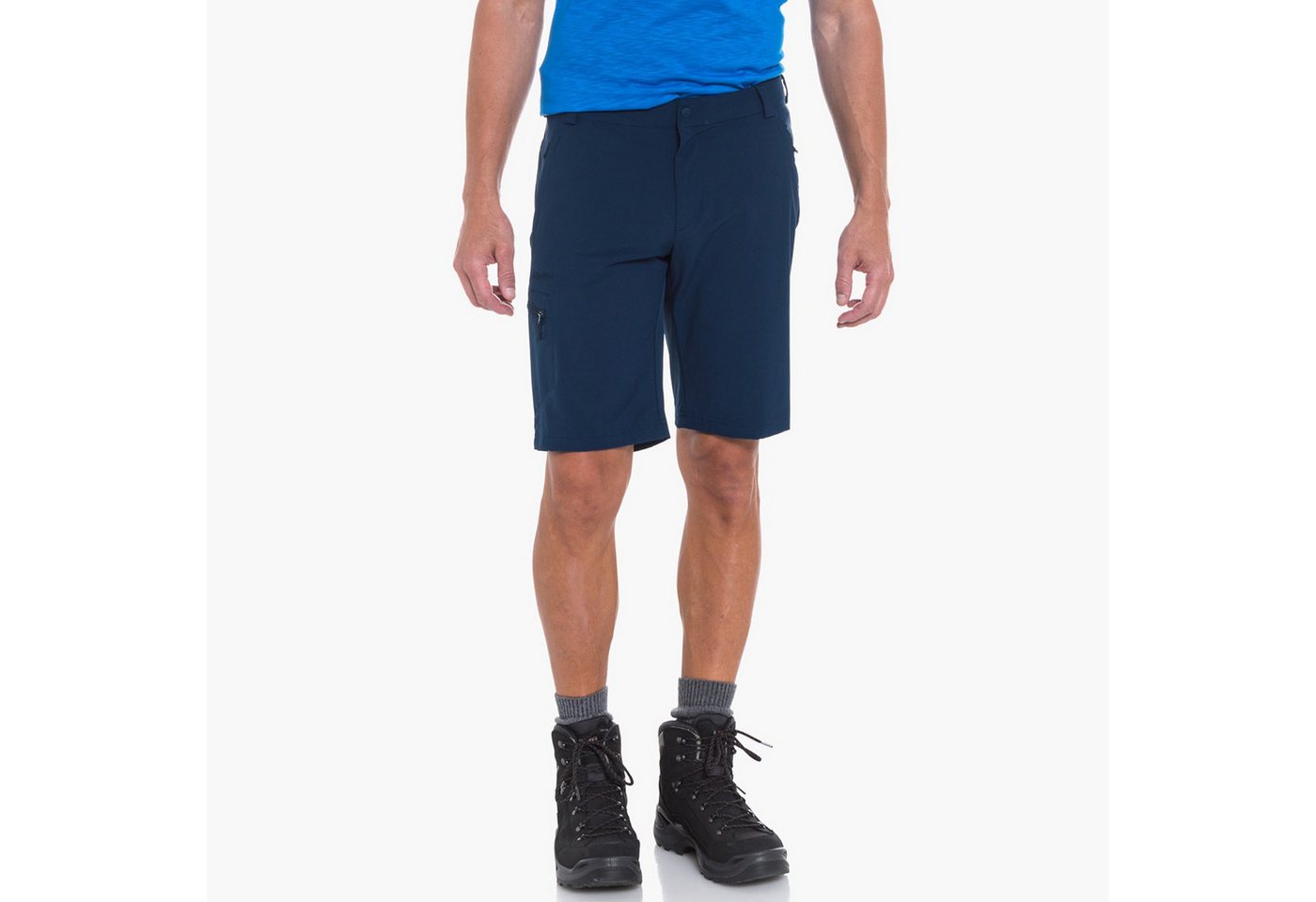 Schöffel Trekkinghose Wanderhose Folkstone (Trekking, 4-Wege Stretch) kurz dunkelblau Herren
