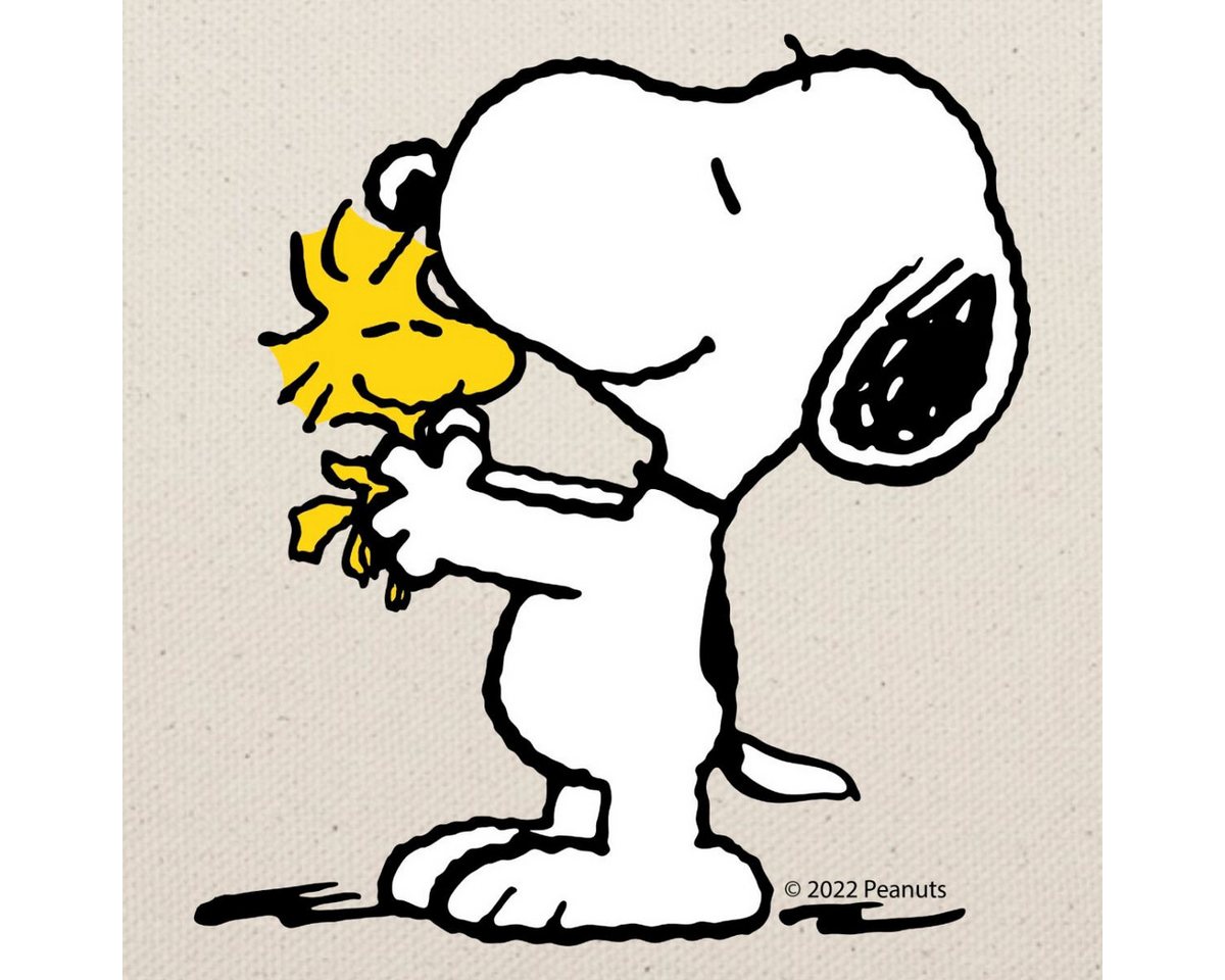 Spreadshirt Kosmetiktasche Peanuts Snoopy Und Woodstock Beste Freunde Täschchen (1-tlg) Bild 3