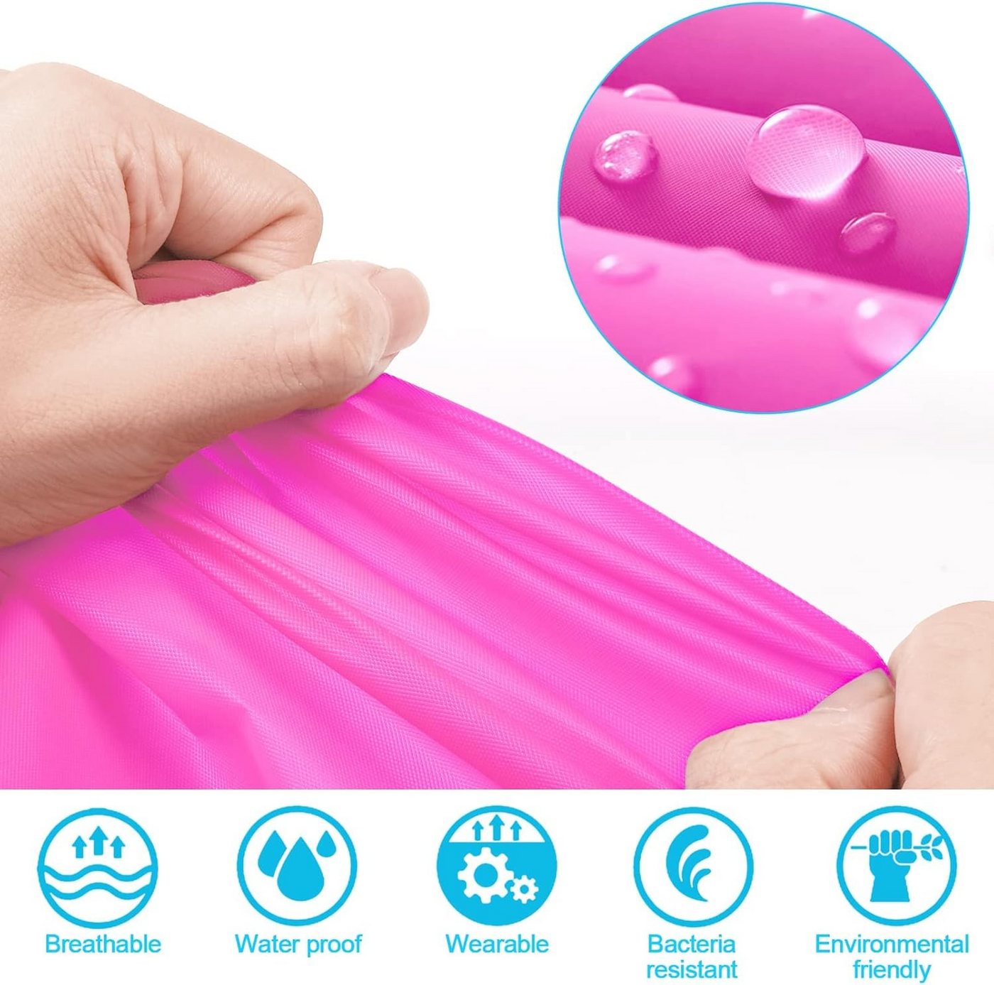 AURIVION Regenanzug Robuster Regenponcho für Wandern, Reisen & Radfahren (Set, 2-tlg., EVA Regenmantel 2 Stk., leicht & wasserdicht für Outdoor), Bequemer Outdoor Regenmantel für Damen & Herren