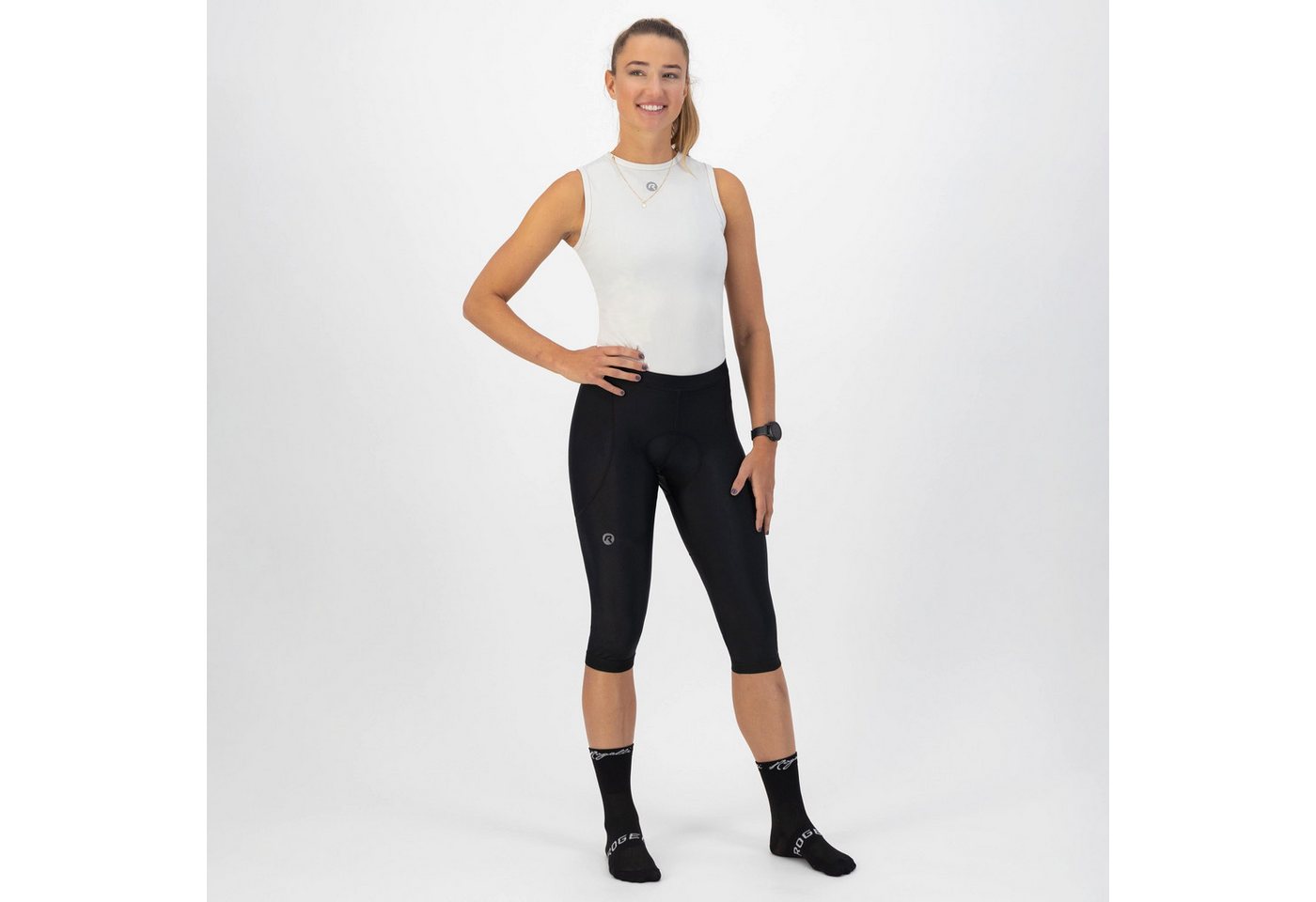Rogelli Fahrradhose 3/4 Radhose Damen - Core