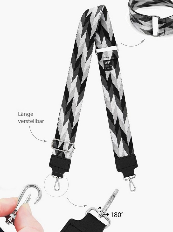 axy Schulterriemen Verstellbarer Taschengurt für Handtaschen Ersatz Wechsel Schultergurt 5cm Breiter Ersatz Wechsel Schultergurt Trageriemen Damen Taschen Bild 2