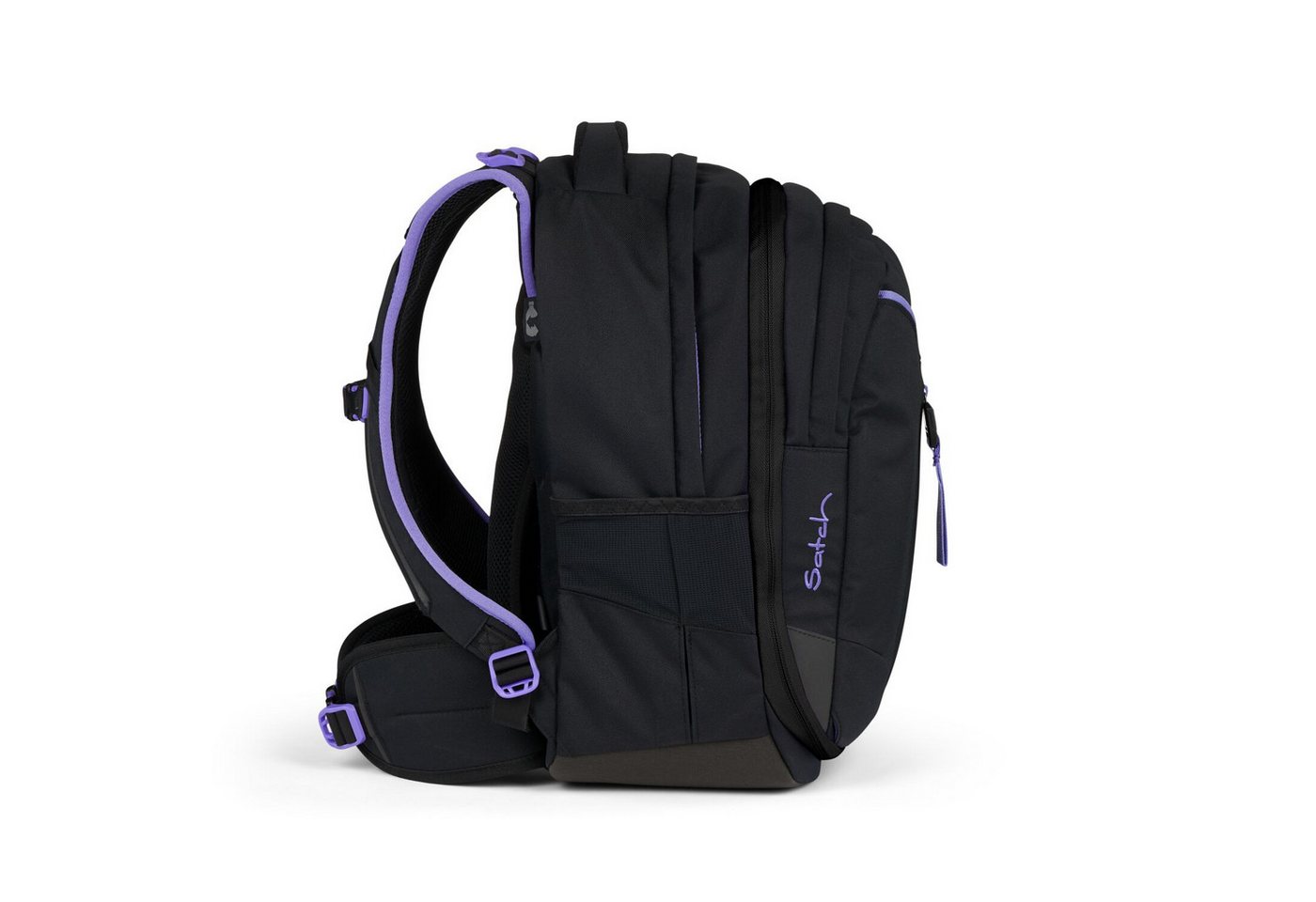 Satch Schulranzen Schulrucksack-Set MATCH Purple Phantom 2-teilig, Kollektion 2024 (2-teilig), Laptop-Fach, Your-Size-System, Schulranzen Bild 5