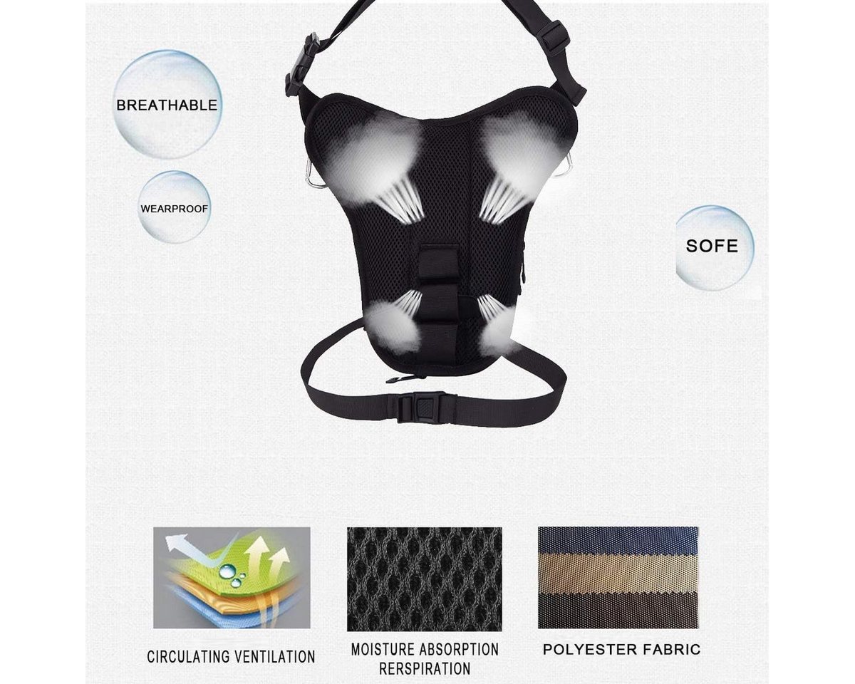 M-Diamant Beintasche Gürteltasche Oxford Hüfttasche Motorrad-Beintasche Oberschenkel, Wasserabweisend atmungsaktiv multifunktional Bild 3