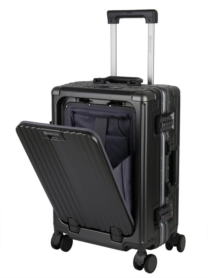 VAN HILL Hartschalen-Trolley 842209, 4 Rollen, Herolite Hartschalen-Trolley mit TSA-Schloss & 4 Doppelrollen Bild 2