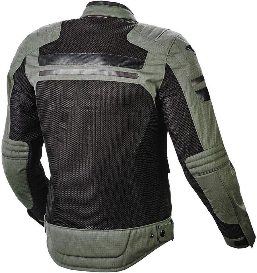 Macna Motorradjacke Fluent Motorrad Textiljacke Atmungsaktiv protektoren reflektierende