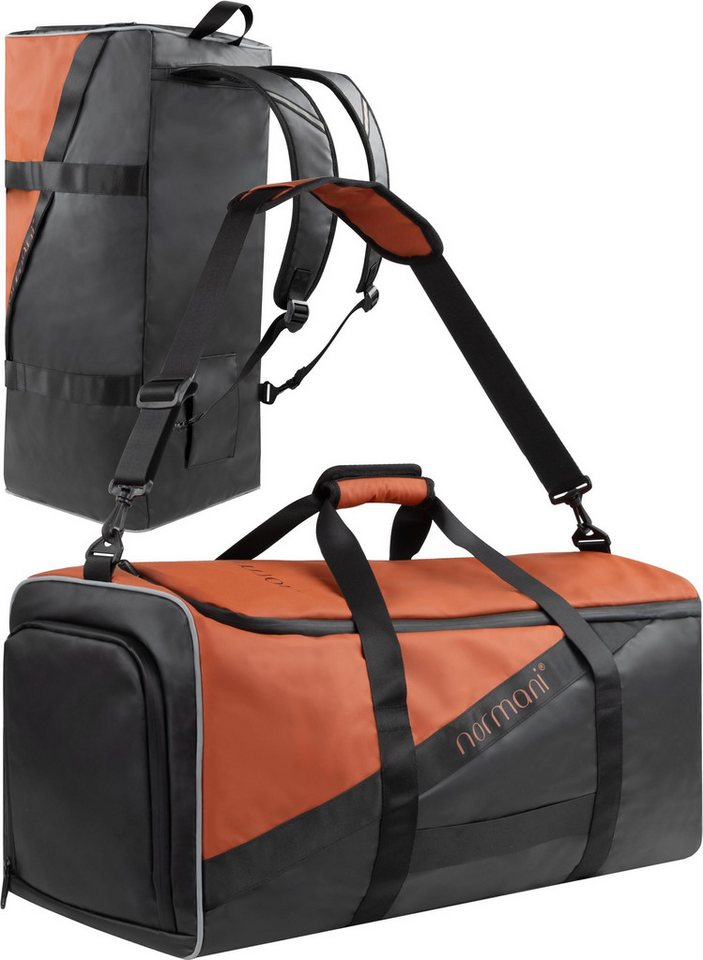 normani Sporttasche Sport- und Reisetasche mit Rucksackfunktion 58 l, Trainingstasche mit Schultergurten