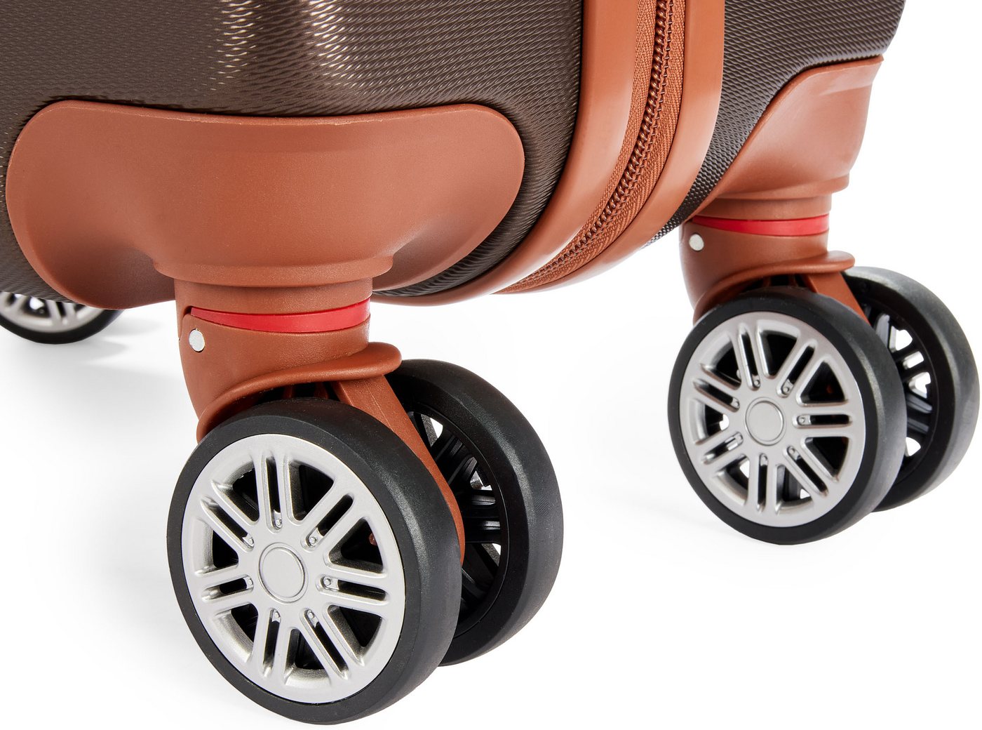 BRUBAKER Koffer Hartschalenkoffer Paris - Reisekoffer mit Zahlenschloss und 4 Rollen, 4 Rollen, Rollkoffer Größe XL - 49 x 76,5 x 29,5 cm - ABS Trolley