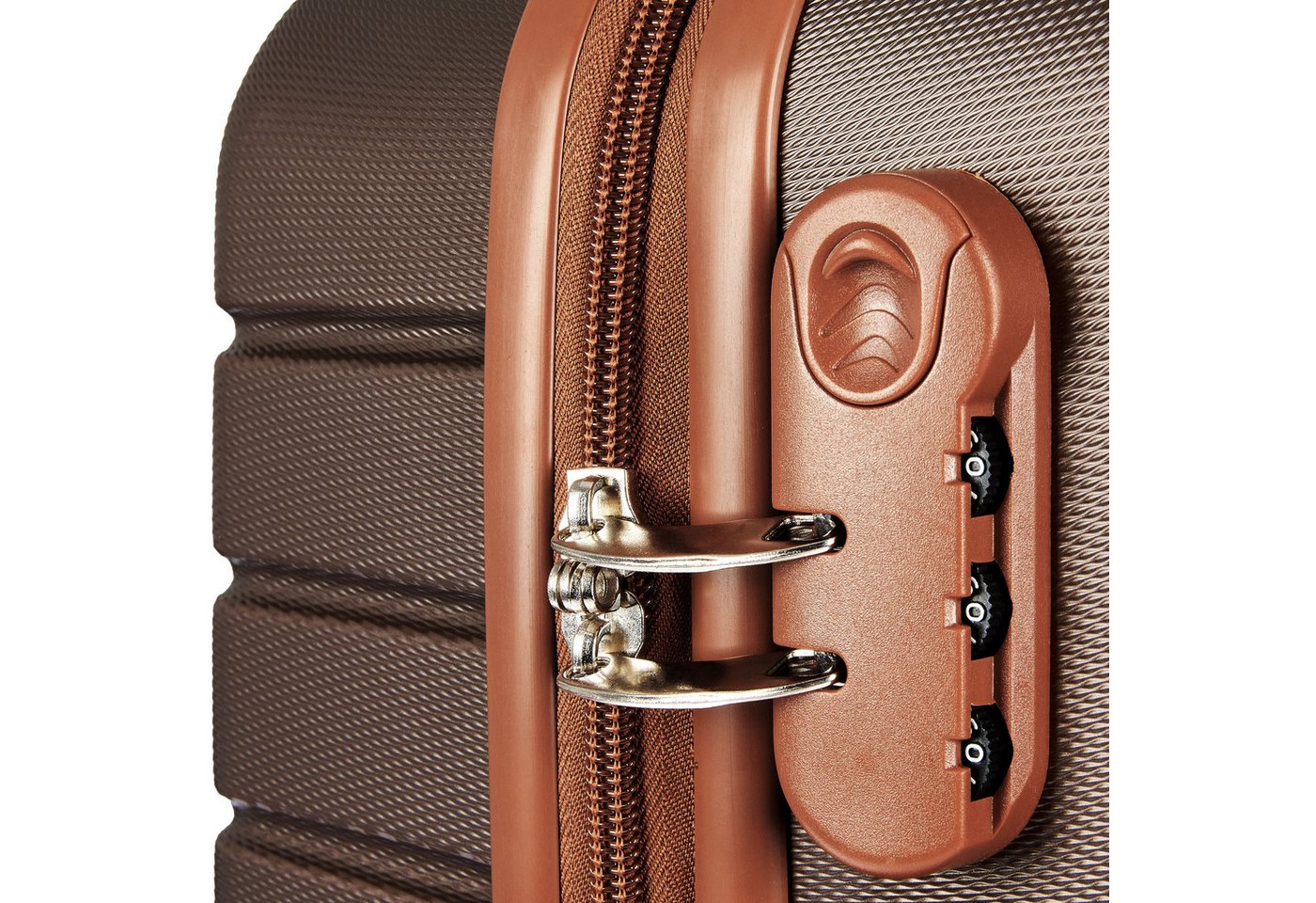 BRUBAKER Koffer Hartschalenkoffer Paris - Reisekoffer mit Zahlenschloss und 4 Rollen, 4 Rollen, Rollkoffer Größe XL - 49 x 76,5 x 29,5 cm - ABS Trolley Bild 5