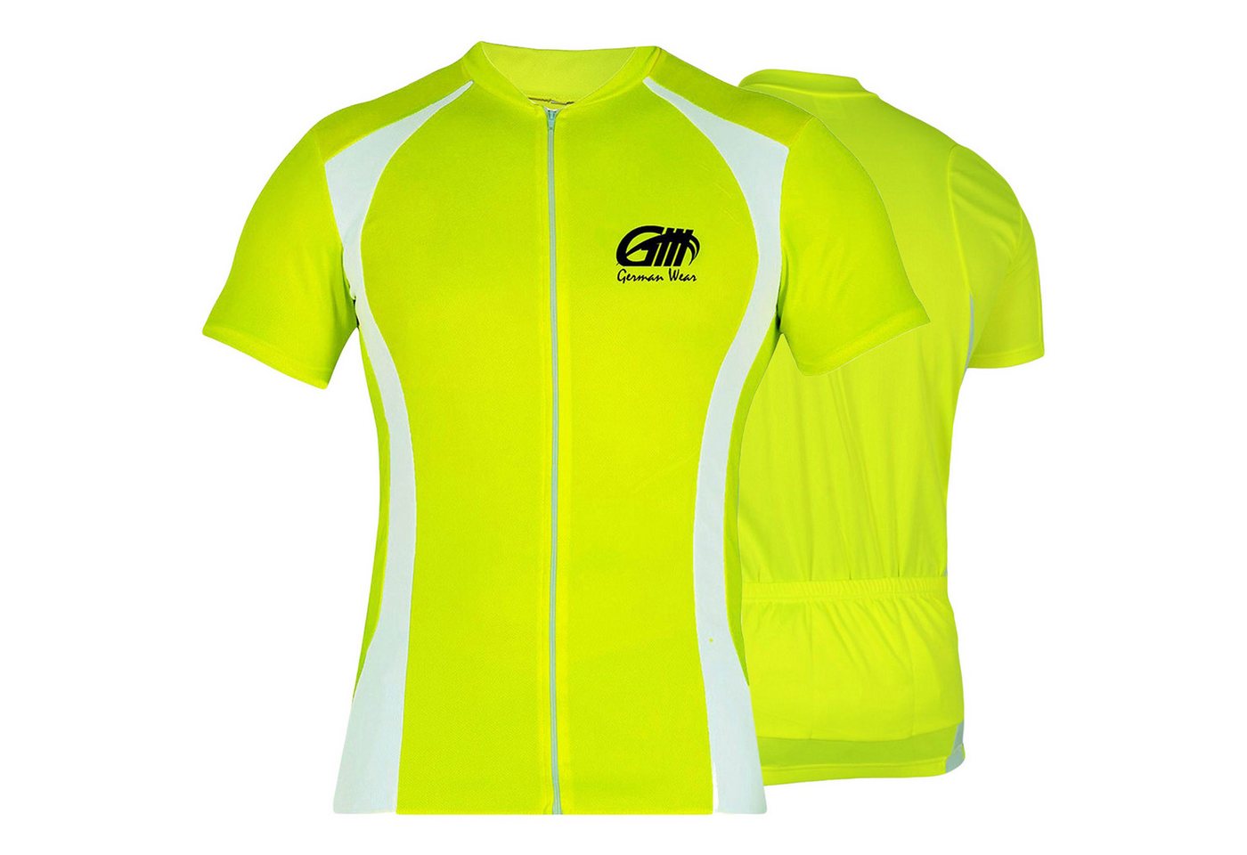 German Wear Radtrikot 295 Jersey Neon Green Herren Radler Jersey NeonGelb Bild 2