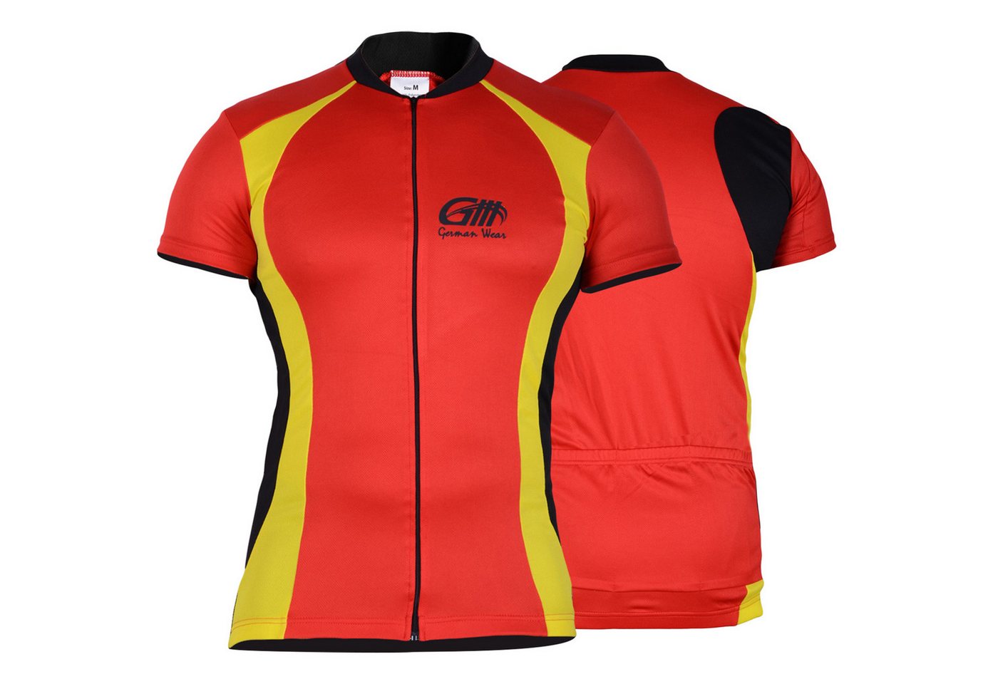 German Wear Radtrikot 295 Jersey Red/Yellow Herren Radler Jersey Rot/Neongelb Bild 3