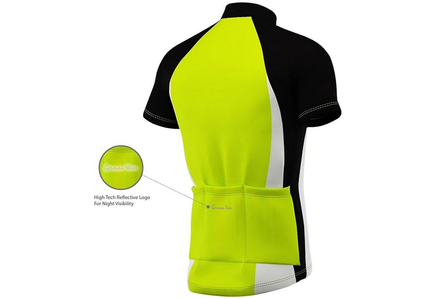 German Wear Radtrikot ME-3001 Herren Radler Jersey Trikot Bild 2