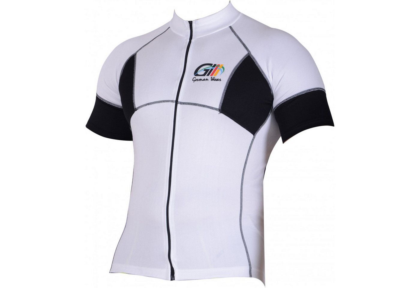 German Wear Radtrikot 1057 Jersey White/Black Herren Radler-Trikot Jersey Bild 2