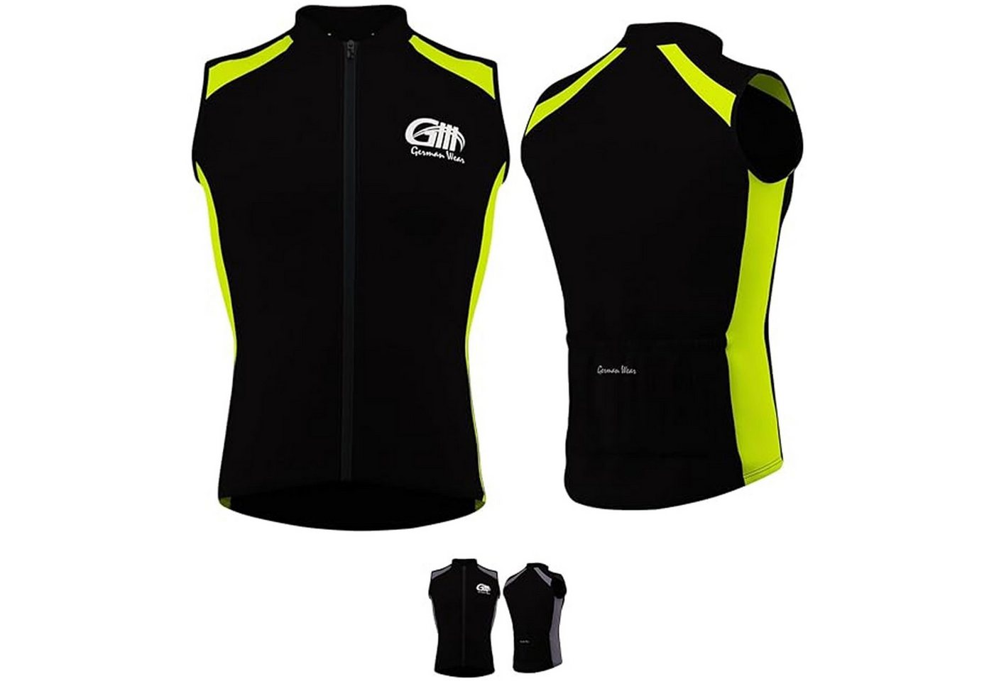 German Wear Radtrikot ME-4001 Radweste Fahrradtrikot Fahrrad Radler-Trikot weste-Trikot Bild 2