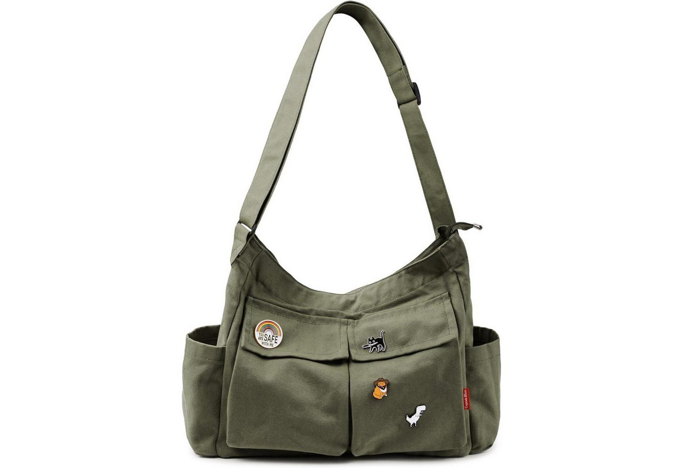 LuxusKollektion Messenger Bag Captain Blues Canvas Messenger Bag Umhängetasche Crossbody HoboICY Bag Bild 4