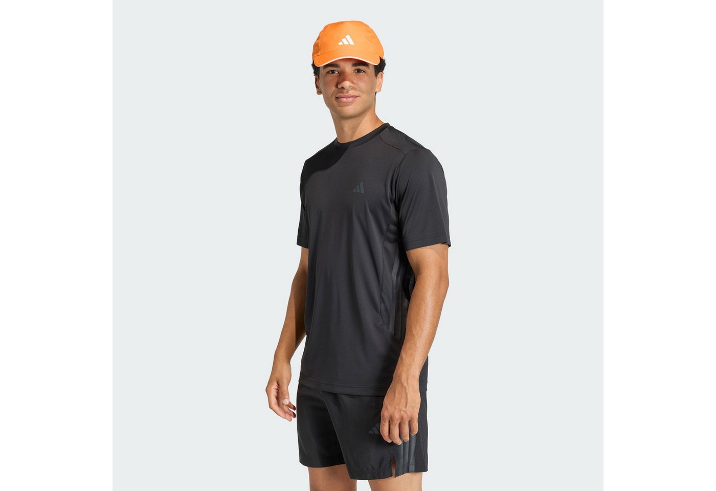 adidas Performance Trainingsshirt TECH ESSENTIALS WORKOUT 3-STREIFEN T-SHIRT (1-tlg) Bild 4