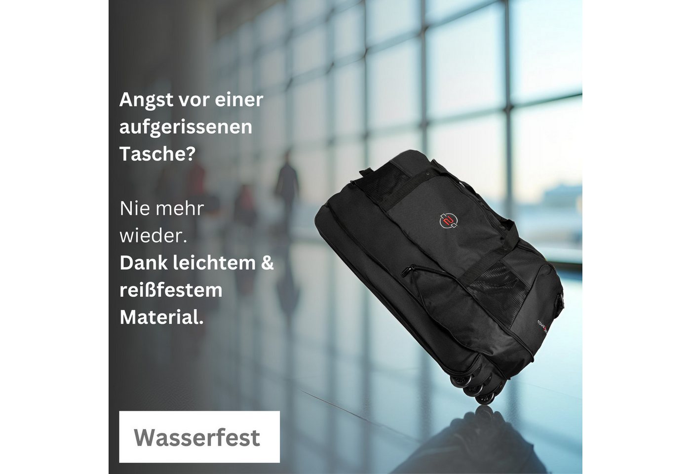 cocoono Reisetasche Faltbare Reisetasche mit Rollen 120 L – XXL Rolltasche Bild 5