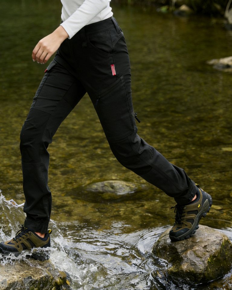 WORK IDEA Trekkinghose Damen Sommer Stretch-Slim Fit wasserabweisend Wanderhose, Arbeitshose (1-tlg) geeignet für Outdoor-Aktivitäten, S-5XL Bild 5
