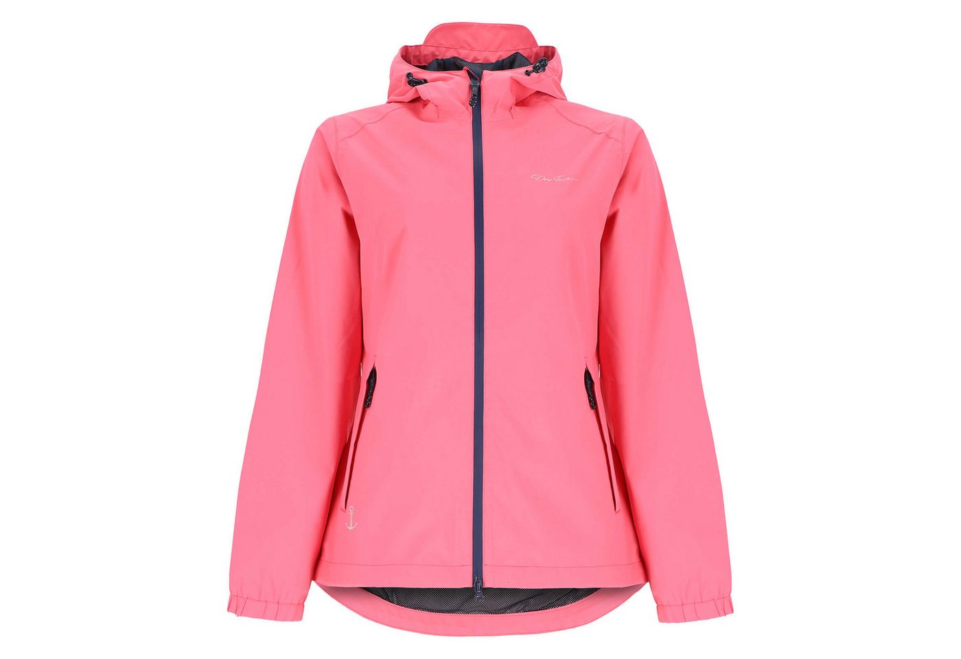 Dry Fashion Fahrradjacke Spiekeroog Damen Funktionsjacke - Regenjacke leicht & verstaubar Jacke Wasserdicht, Windicht, Atmungsaktiv, Kapuze mit Vorderschirm Bild 2