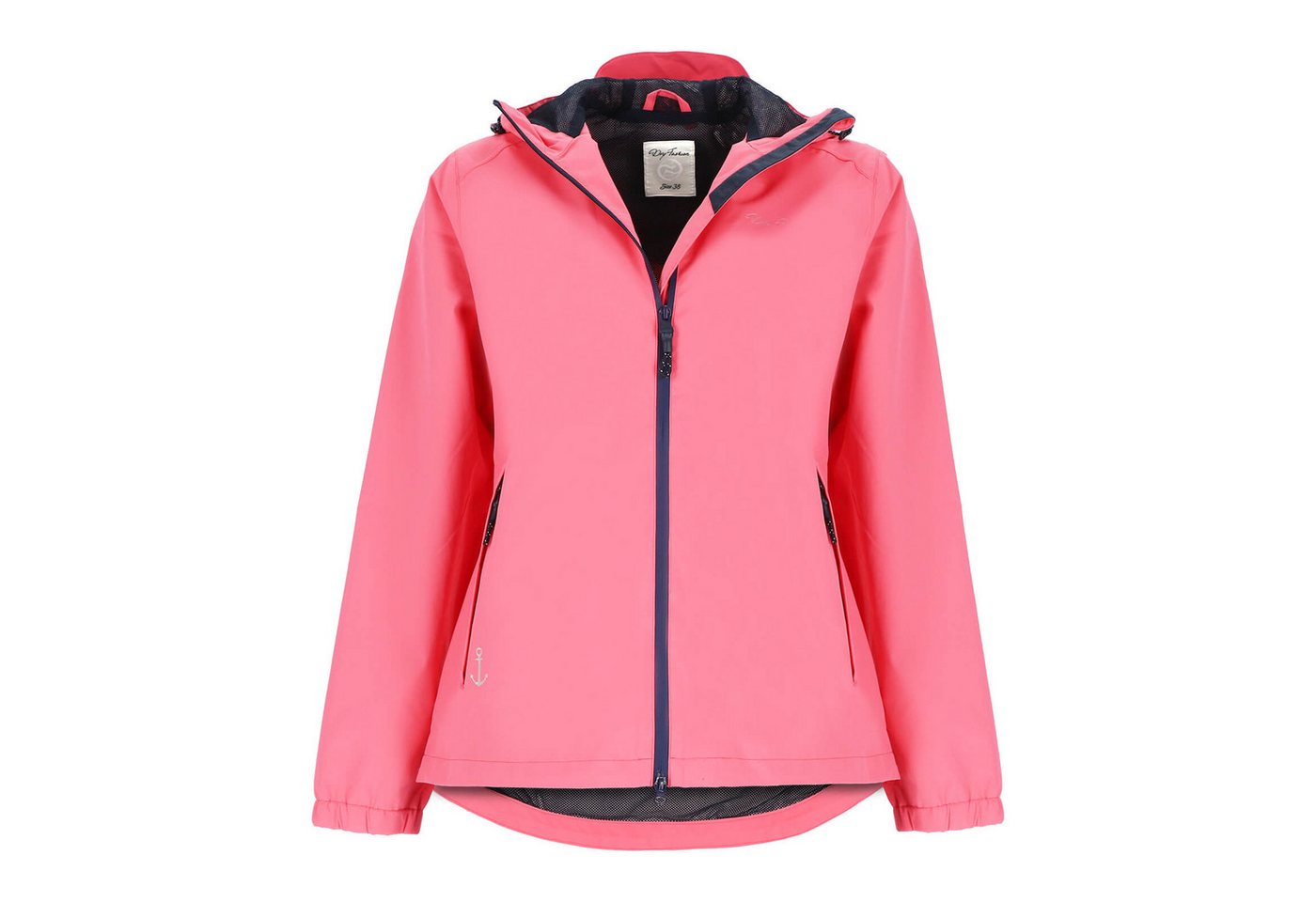 Dry Fashion Fahrradjacke Spiekeroog Damen Funktionsjacke - Regenjacke leicht & verstaubar Jacke Wasserdicht, Windicht, Atmungsaktiv, Kapuze mit Vorderschirm Bild 4