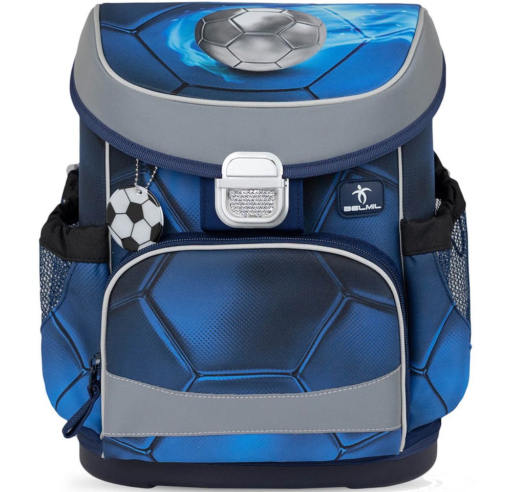 Belmil Schulranzen Set Mini Fit 10-teilig 2026 Jungen Football silber Bild 3