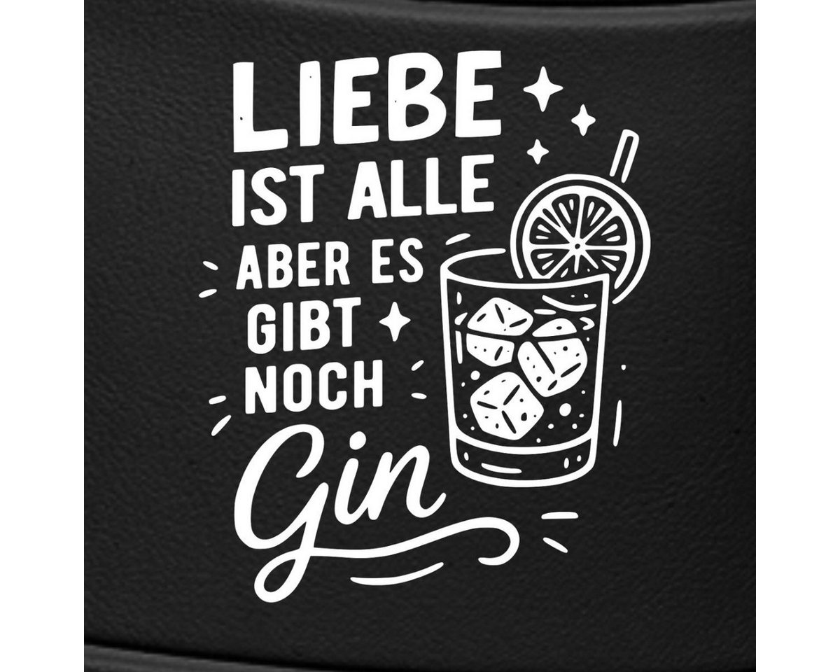 Spreadshirt Liebe Ist Alle Aber Es Gibt Noch Gin Badelatschen Damen Badeschuh Bild 2