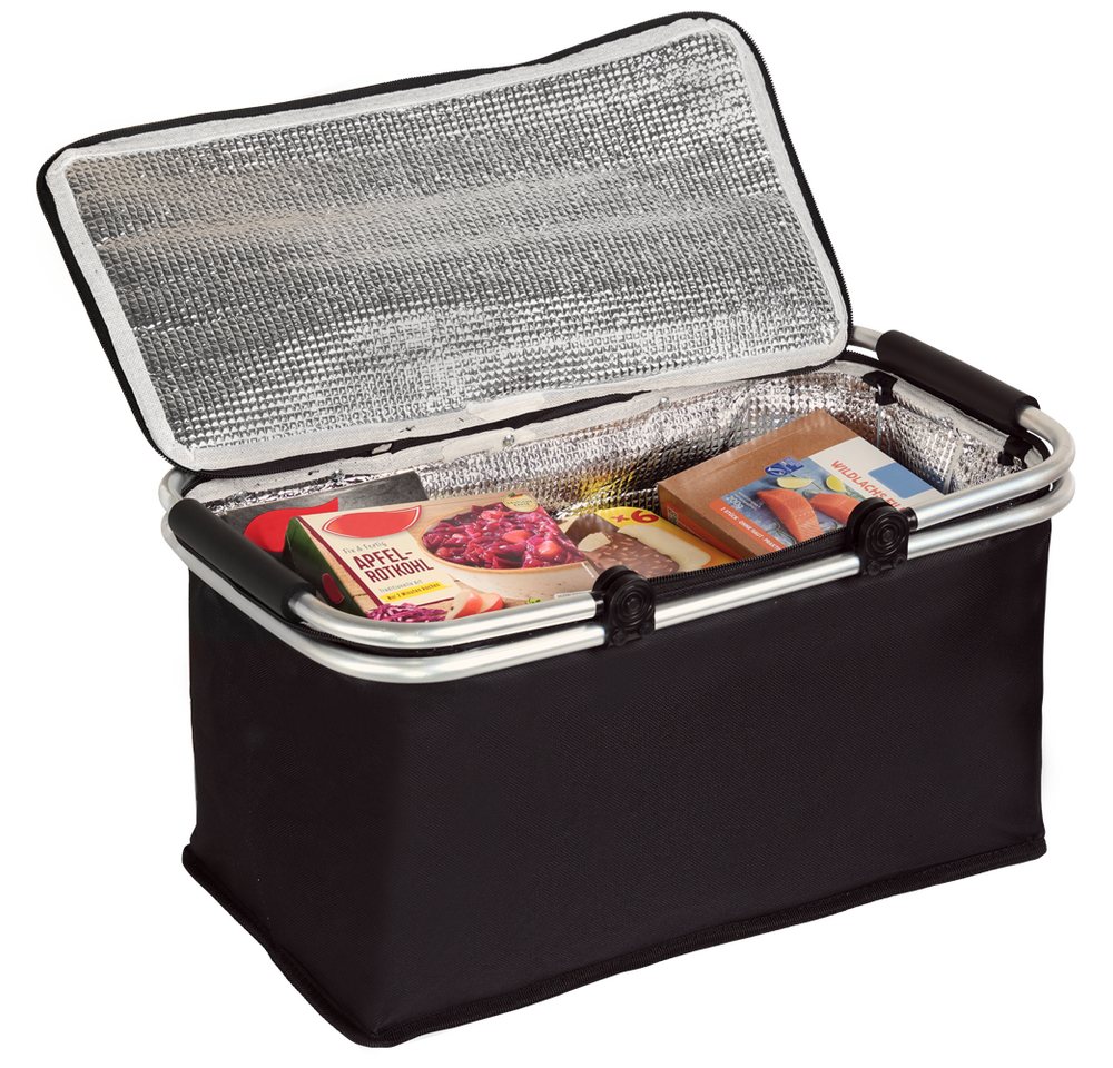 KESPER® Einkaufskorb Einkaufskorb mit Thermobeschichtung, faltbar, 50 x 29 x 25,5 cm