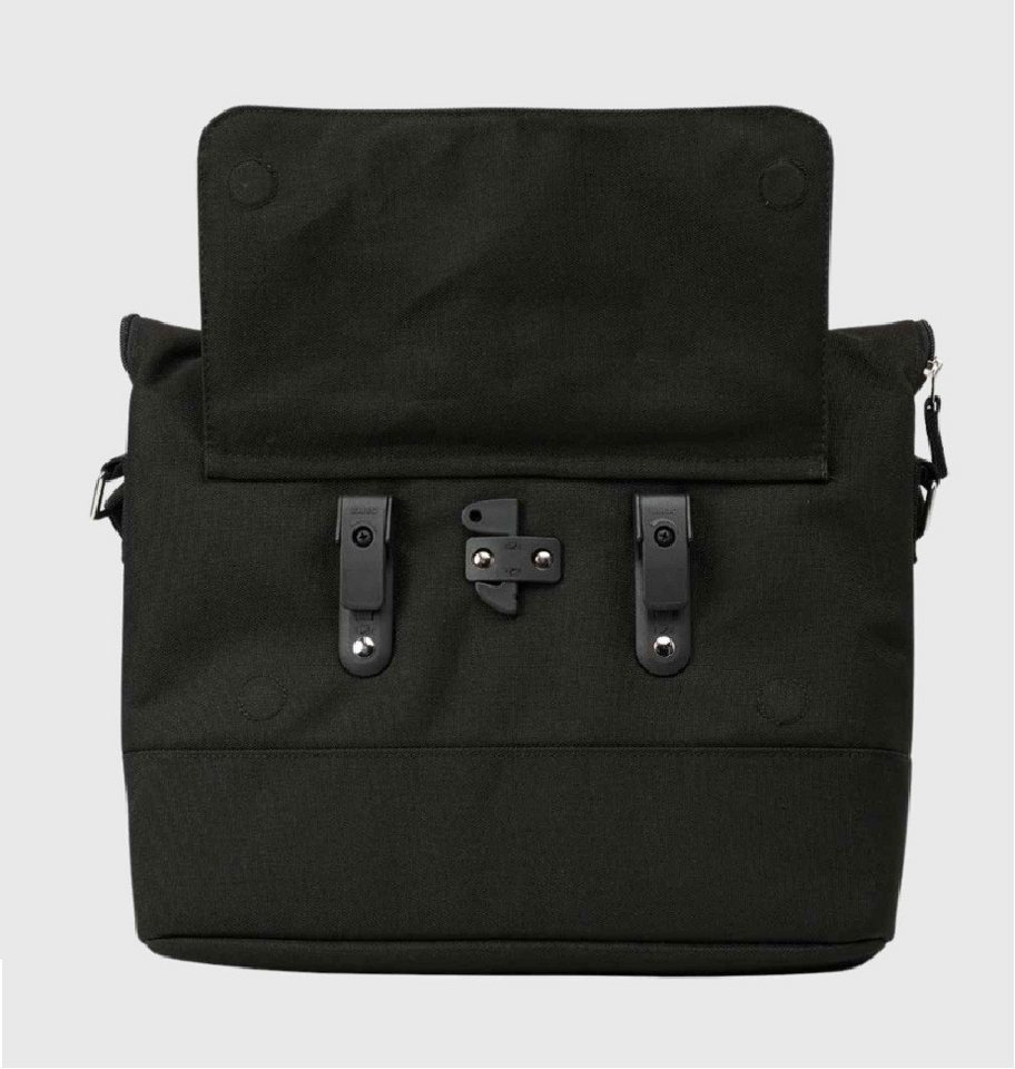 Weathergoods Sweden Fahrradtasche Weathergoods Sweden City Bike Satchel XL 20l Fahrradtasche, Tote Bag, PU-beschichtetes Baumwoll-Canvas, Laptopfach für bis zu 15 Zoll