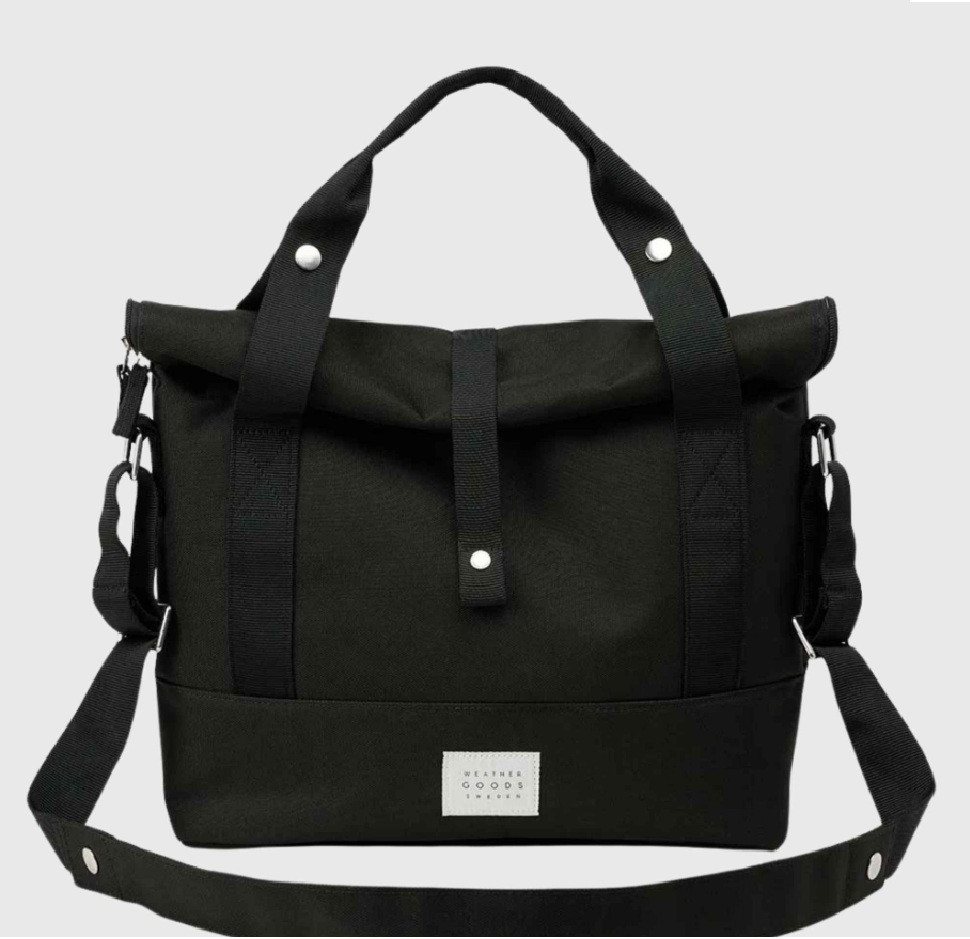 Weathergoods Sweden Fahrradtasche Weathergoods Sweden City Bike Satchel XL 20l Fahrradtasche, Tote Bag, PU-beschichtetes Baumwoll-Canvas, Laptopfach für bis zu 15 Zoll Bild 5