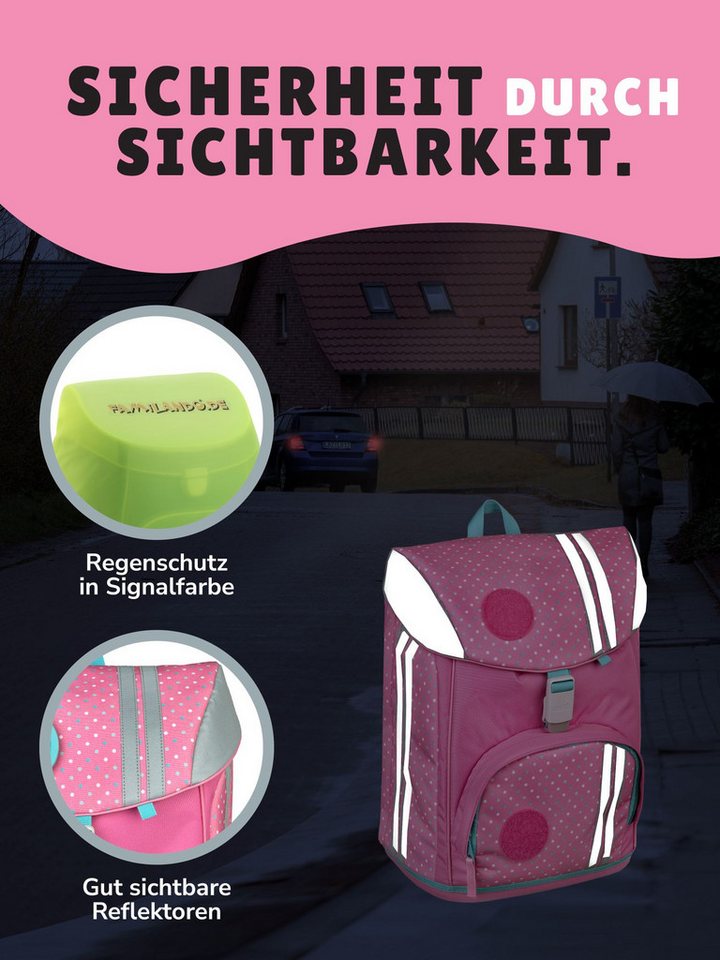 Scooli Schulrucksack rosa Schulranzen mit Motiv Kletties Ballerina, Fairy Fee, ab 1. Klasse (Spar-Set, 10-tlg., inkl. Federmäppchen, Sporttasche und Schultüte Schmetterlinge), höhenverstellbar, mit Brust- & Hüftgurt, 980 Gramm leicht Bild 2