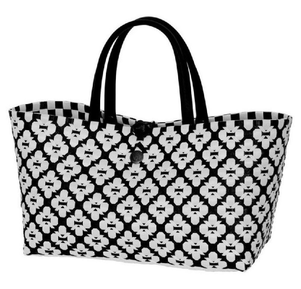 Handed By Einkaufskorb Handed By Handtasche Mini Motif Bag Black White Bild 2
