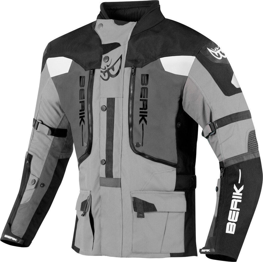 Berik Motorradjacke Dakota wasserdichte 3in1 Motorrad Textiljacke Verbindungsreißverschluss,Ellenbogenprotektoren enthalten,herausn