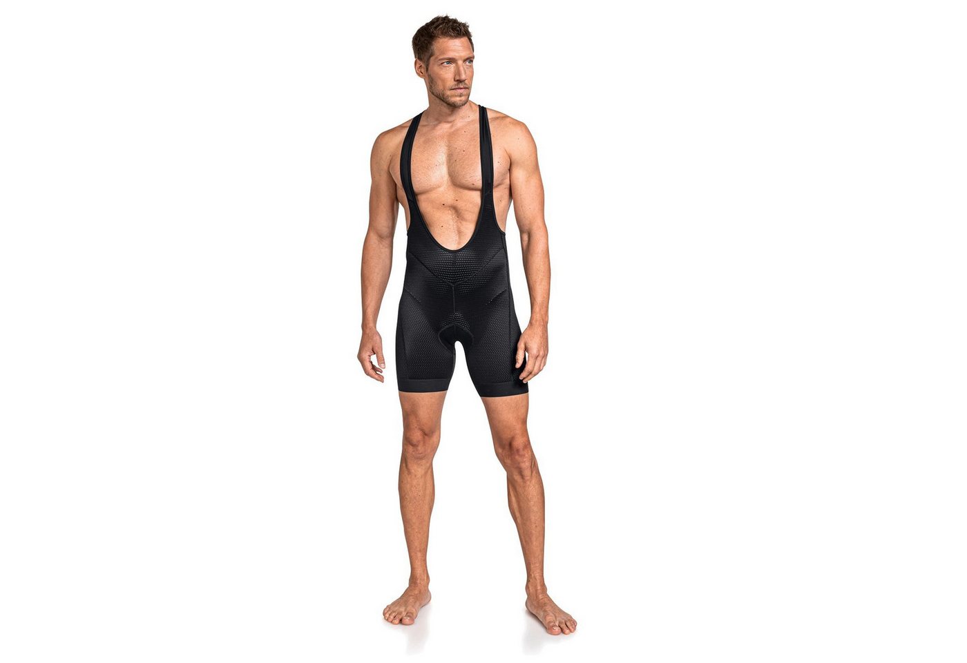 Schöffel Fahrradhose Skin Pants Bib 8h (3D-Thermogeformtes Sitzpolster) kurz schwarz Herren Bild 5