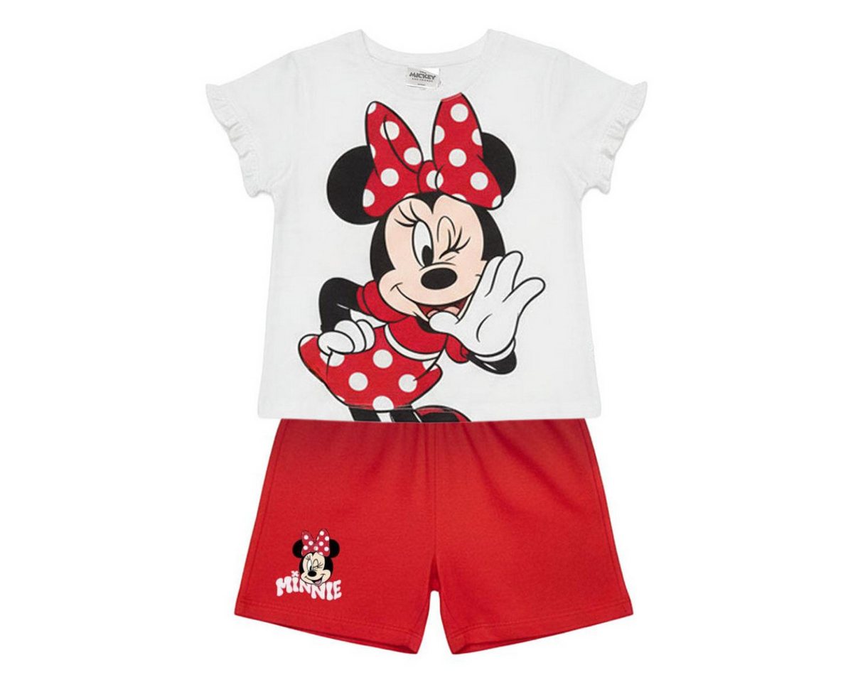 Disney Minnie Mouse Freizeitanzug - Kinder Bekleidungsset Baumwolle 2 Teilig Sport Freizeit (2-tlg) Bild 3