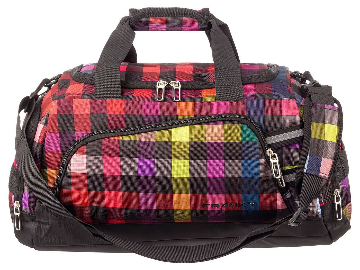 Franky Reisetasche RT35M Duffle Bag Sporttasche Gr. M (1 Stück, 1-tlg., L/B/H ca. 33/50/30 cm), Trolleyaufsteckfunktion Bild 3