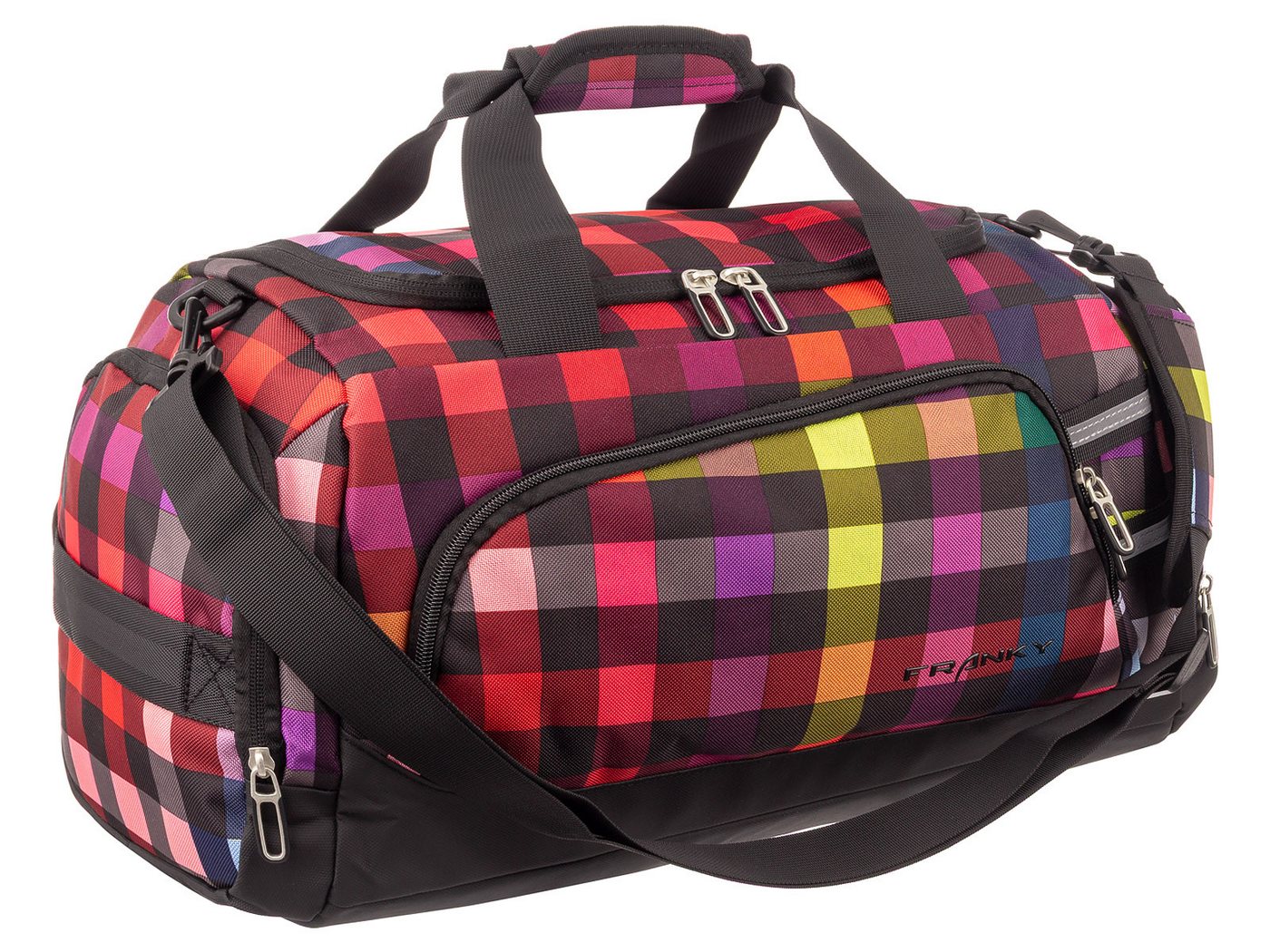 Franky Reisetasche RT35M Duffle Bag Sporttasche Gr. M (1 Stück, 1-tlg., L/B/H ca. 33/50/30 cm), Trolleyaufsteckfunktion Bild 4